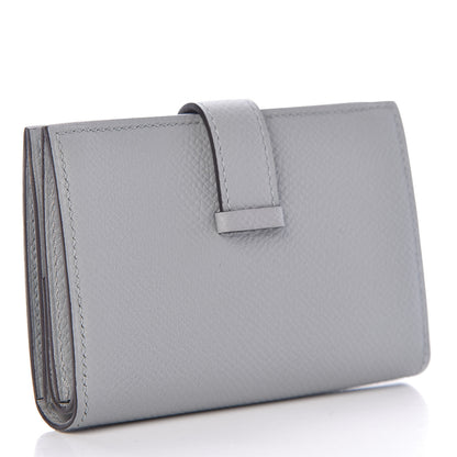 Hermes Epsom Bearn Card Holder Wallet Gris Mouette 3 of 9