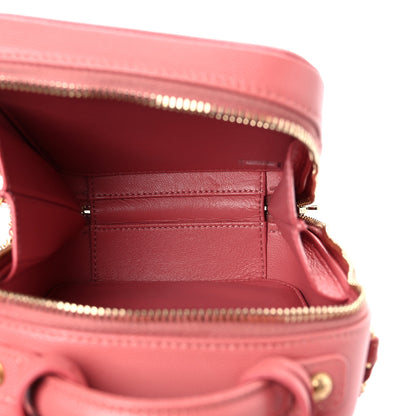 Chanel Caviar Quilted CC North South Filigree Vanity Case Pink 5 of 9