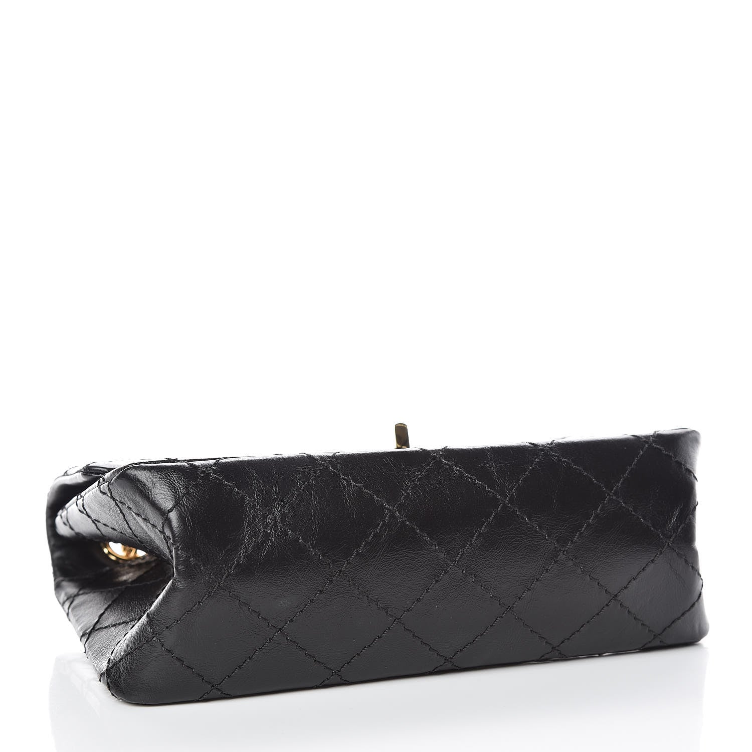 Chanel Aged Calfskin Quilted 2.55 Reissue Mini Flap Black 4 of 11