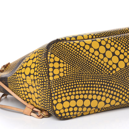 Louis Vuitton Monogram Kusama Waves Neverfull MM Yellow 15 of 17