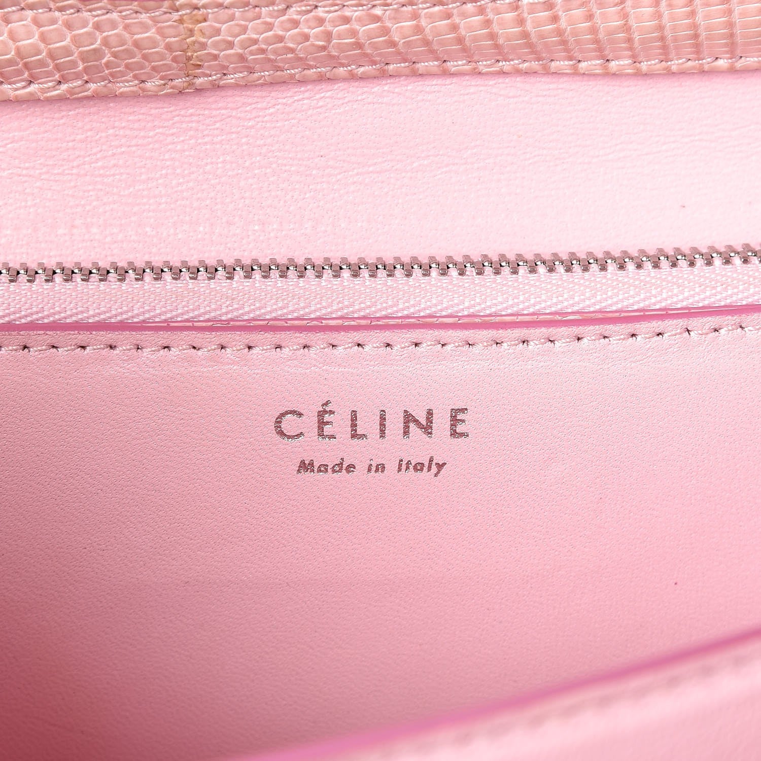 Celine Lizard Medium Classic Box Flap Bag Pink 6 of 6