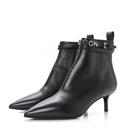 Louis Vuitton Calfskin Call Back Ankle Boots 36 Black 3 of 7