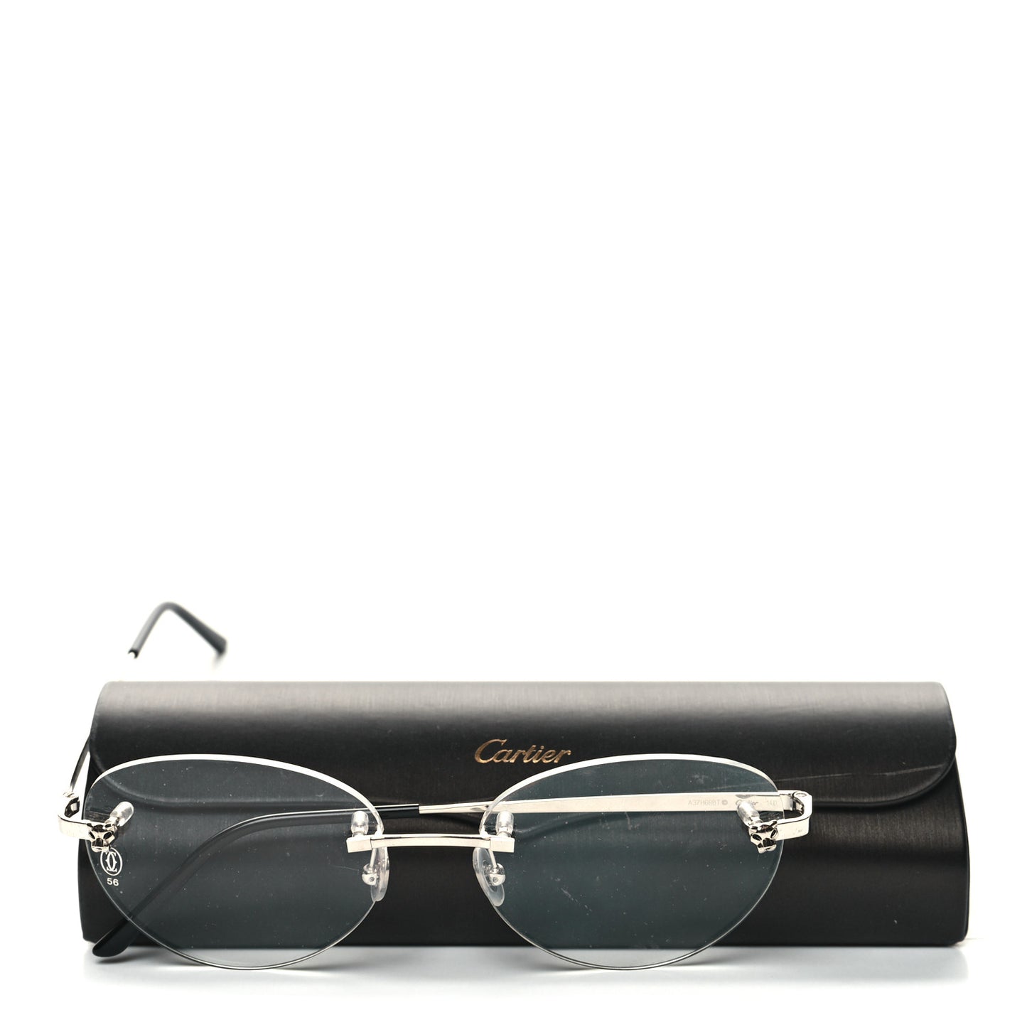 Panthere De Cartier Eyeglasses Silver