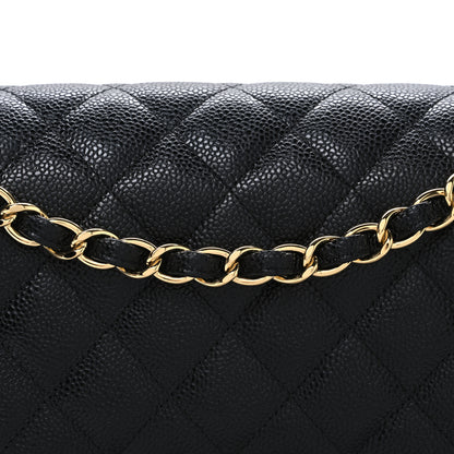 Chanel Caviar Quilted Jumbo Double Flap Black 8 of 10