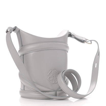 Alexander McQueen Calfskin The Curve Small Shoulder Bag Pale Grey 3 of 12