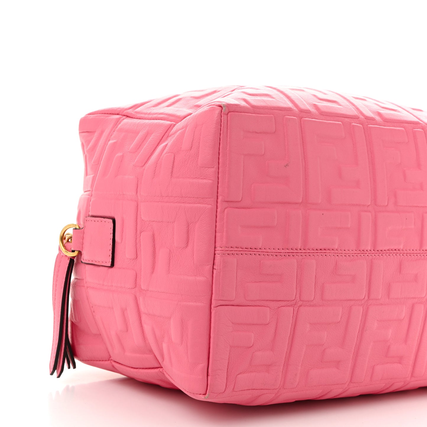 Nappa FF 1974 Embossed Small Boston Rosa Fluo