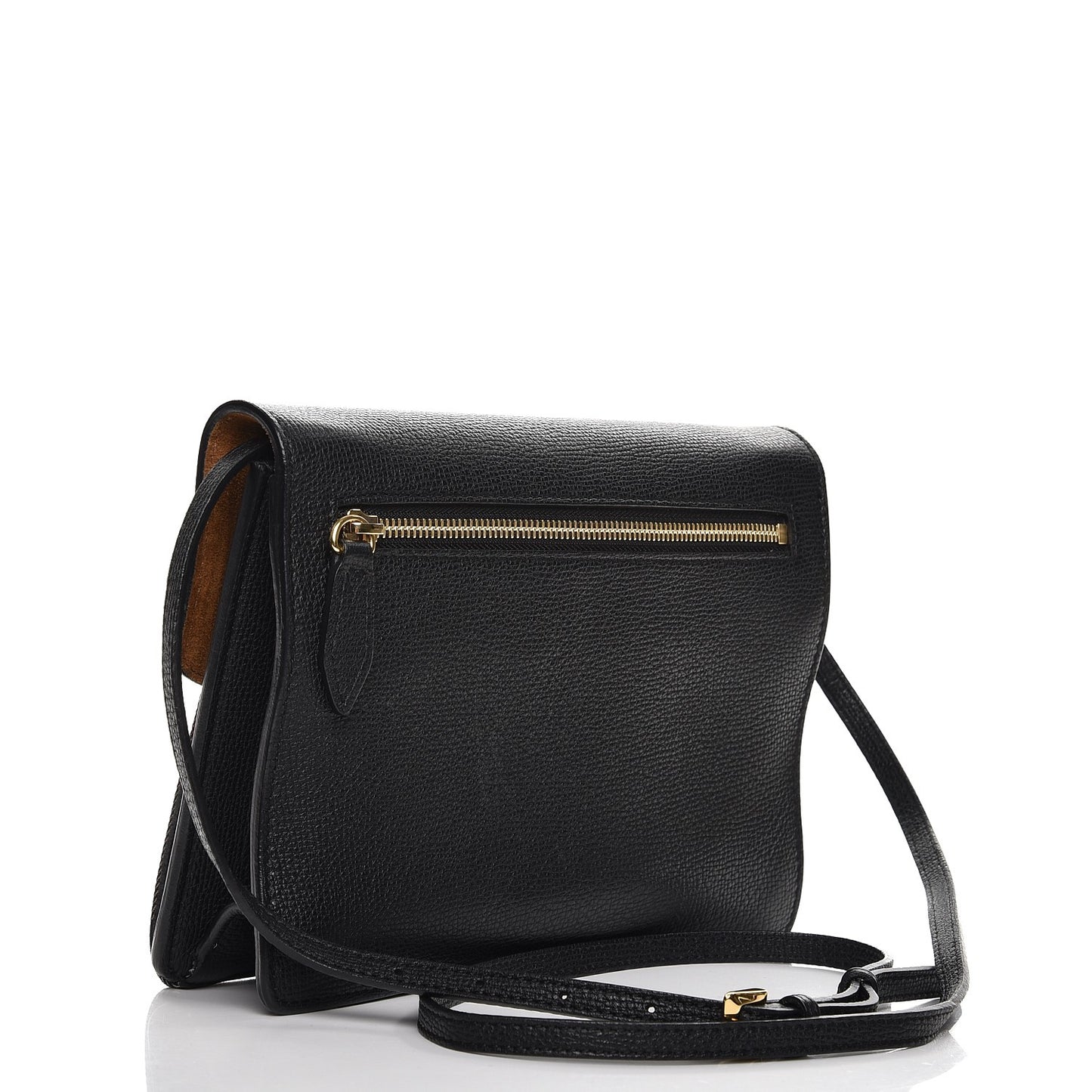Derby Calfskin House Check Small Macken Crossbody Bag Black
