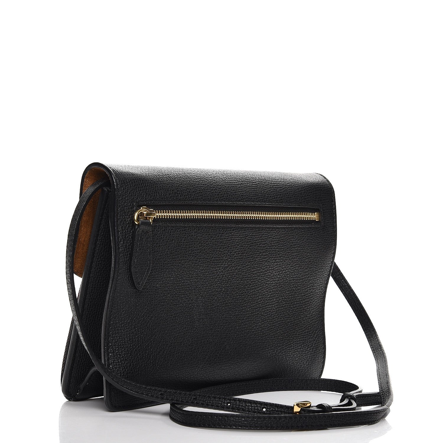 Burberry Derby Calfskin House Check Small Macken Crossbody Bag Black 3 of 8