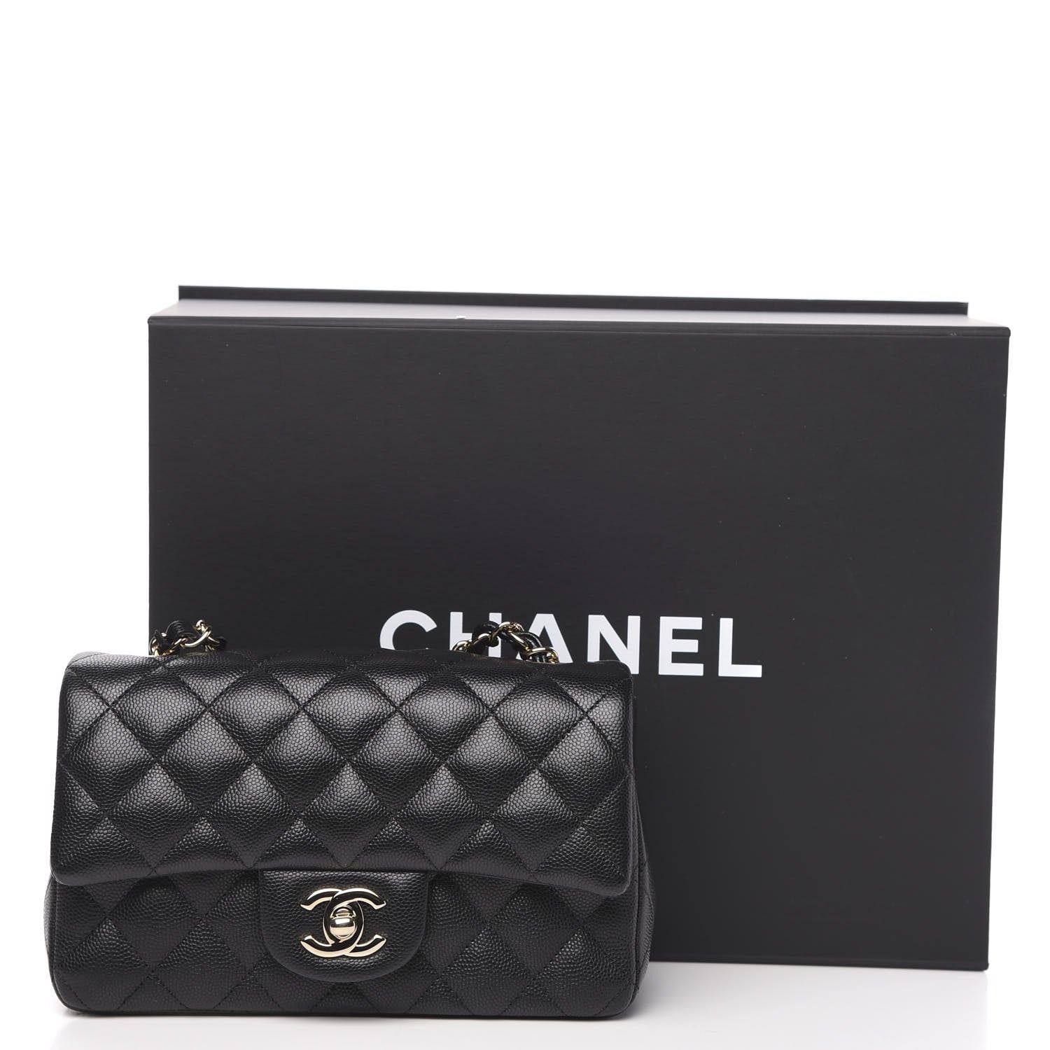 Chanel Caviar Quilted Mini Rectangular Flap Black 10 of 10