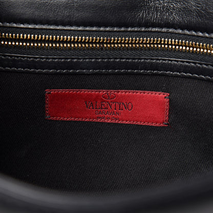 Valentino Garavani Vitello Medium Glam Lock Rockstud Flap Black 6 of 14