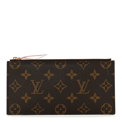 Louis Vuitton Monogram Felicie Chain Wallet Zippered Insert Rose Ballerine 1 of 6