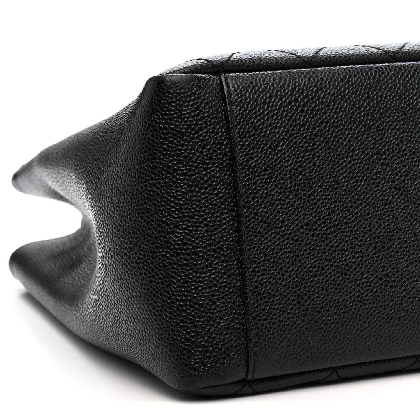 Caviar Quilted Grand Shopping Tote GST Black