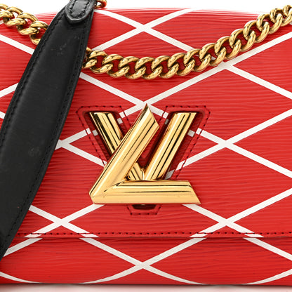 Louis Vuitton Epi Malletage Twist Shoulder Bag PM Rouge 7 of 9