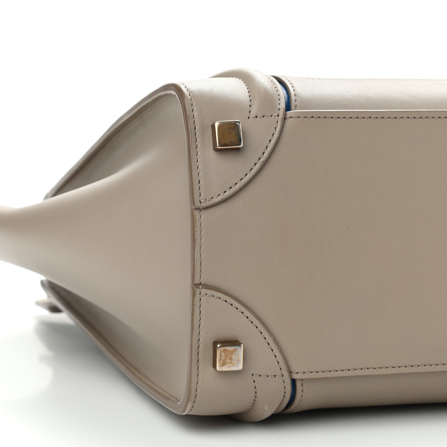 Celine Smooth Calfskin Interstice Micro Luggage Light Taupe 7 of 14