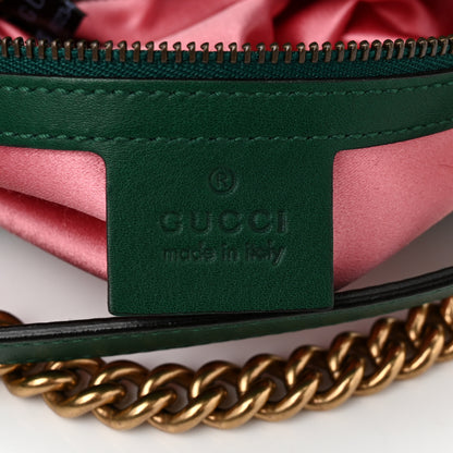 Gucci Velvet Matelasse Small GG Marmont Shoulder Bag Emerald 6 of 10