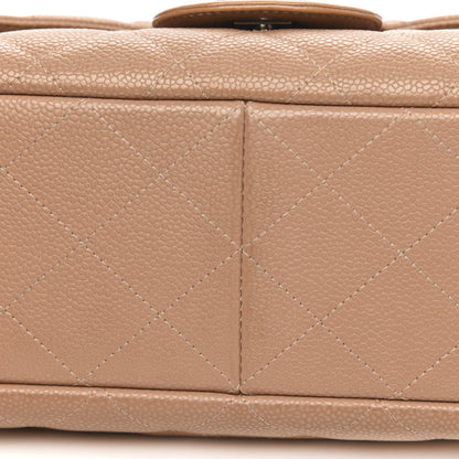 Chanel Caviar Quilted Jumbo Single Flap Beige 11 of 17