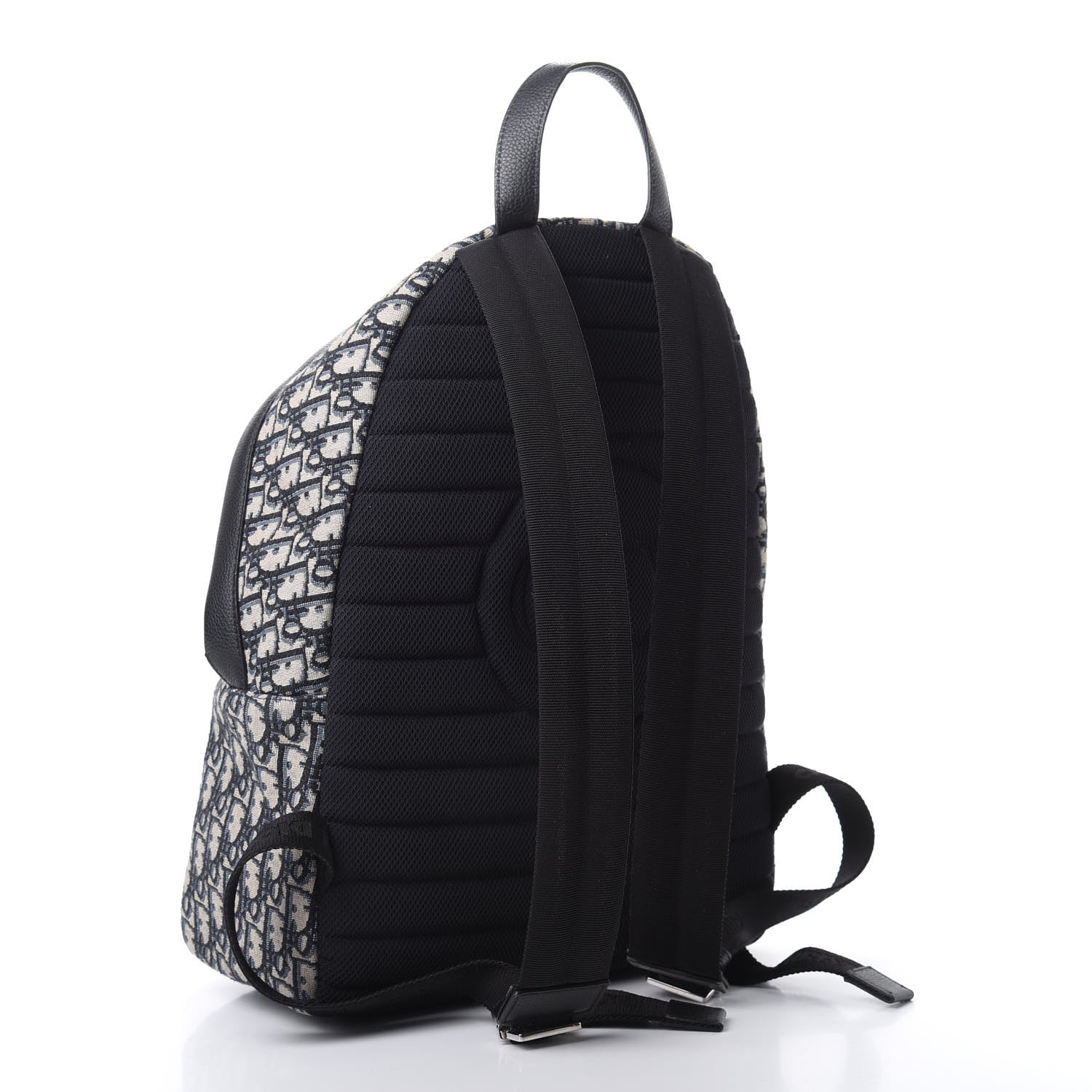 Christian Dior Oblique Calfskin Rider Backpack Beige Black 2 of 10