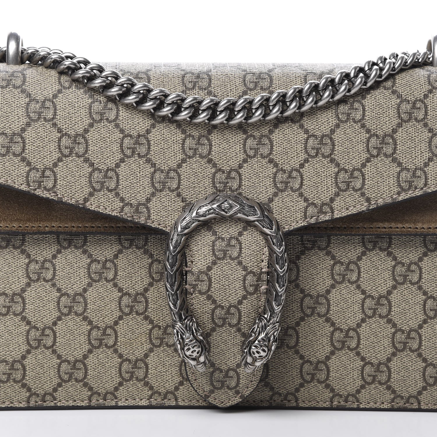 Gucci GG Supreme Monogram Small Dionysus Shoulder Bag Taupe 8 of 15