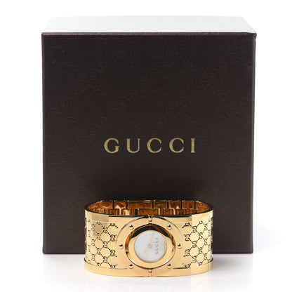 Gucci Stainless Steel Mother of Pearl 33mm Twirl Quartz Watch 5 of 5