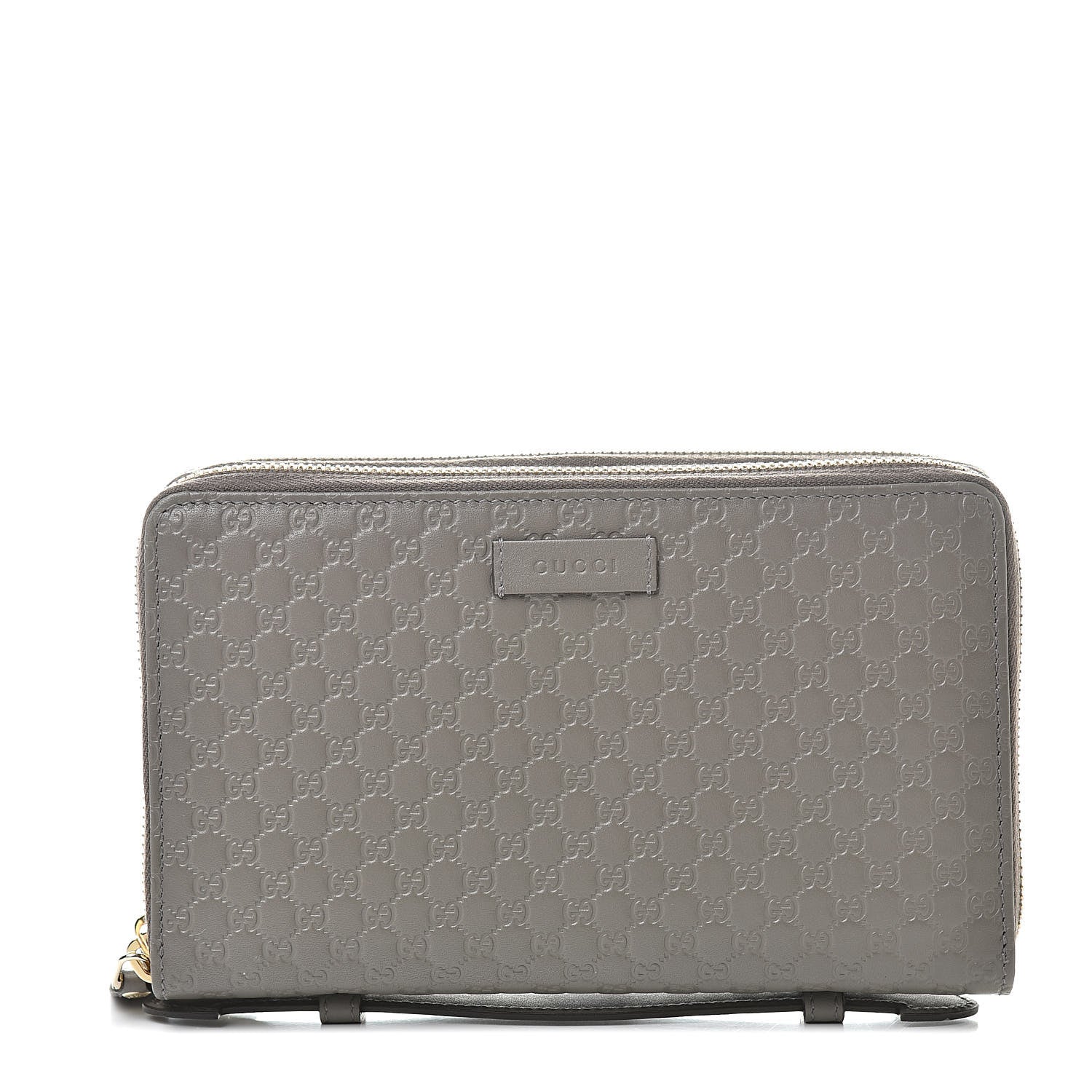 Gucci Soft Microguccissima Zip Around Top Handle Travel Wallet Loess 1 of 9