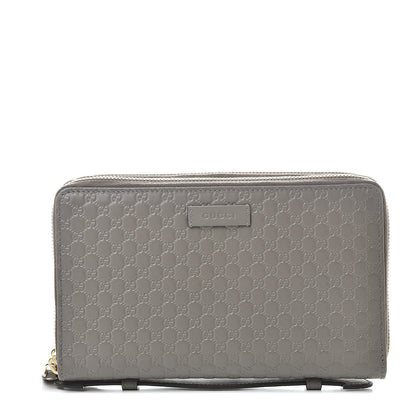 Gucci Soft Microguccissima Zip Around Top Handle Travel Wallet Loess 1 of 9