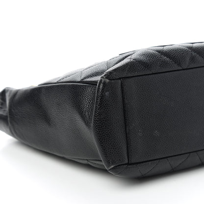 Chanel Caviar Quilted Petit Shopping Tote PST Black 6 of 10