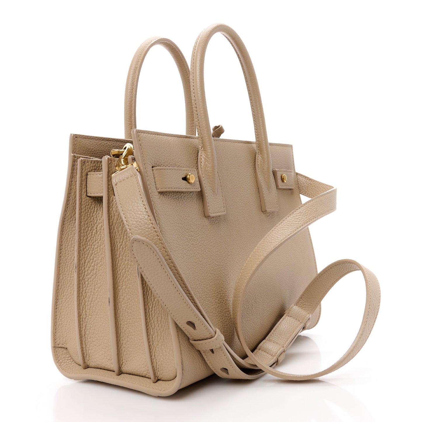 Grained Calfskin Baby Sac De Jour Souple Sea Salt