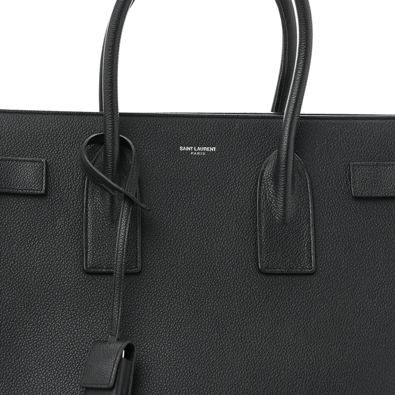 Saint Laurent Grained Calfskin Large Sac De Jour Carryall Black 9 of 15