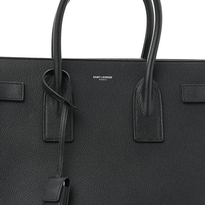 Saint Laurent Grained Calfskin Large Sac De Jour Carryall Black 9 of 15