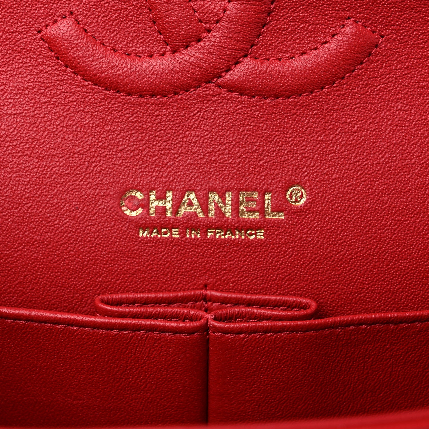Chanel Lambskin Quilted Medium Double Flap Red 5 of 8