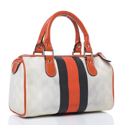 Gucci GG Plus Monogram Web Stripe Small Joy Boston Orange 3 of 19