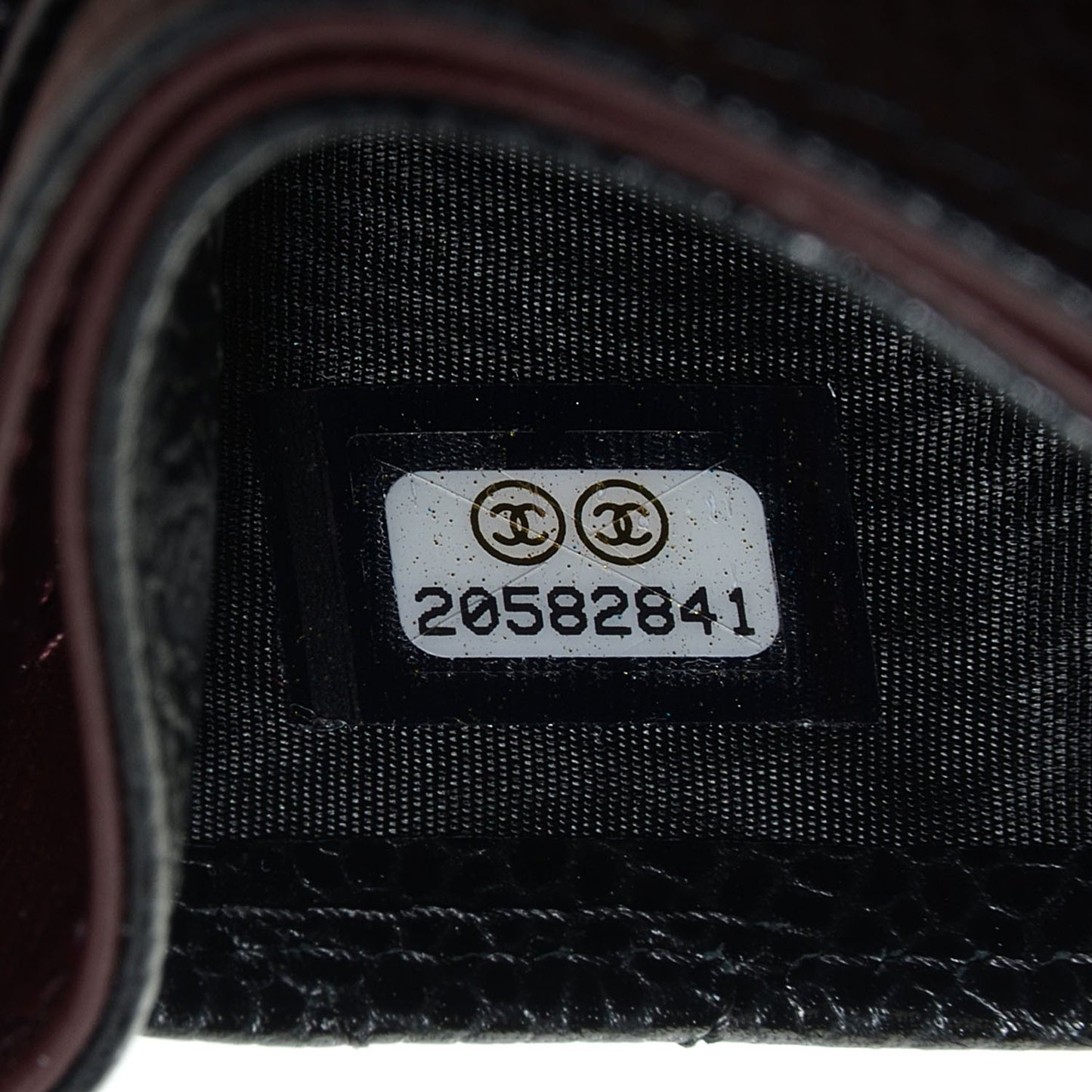 Caviar Quilted Card Holder Black