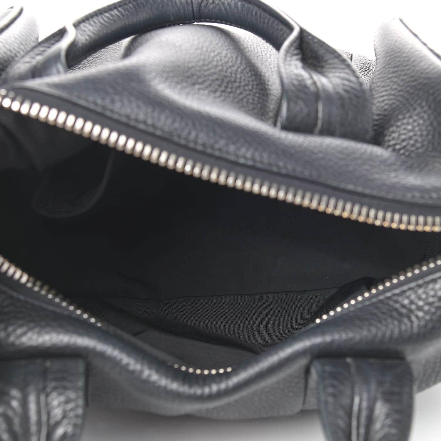 Alexander Wang Soft Pebbled Lambskin Rocco Black Pale Gold Hardware 4 of 7