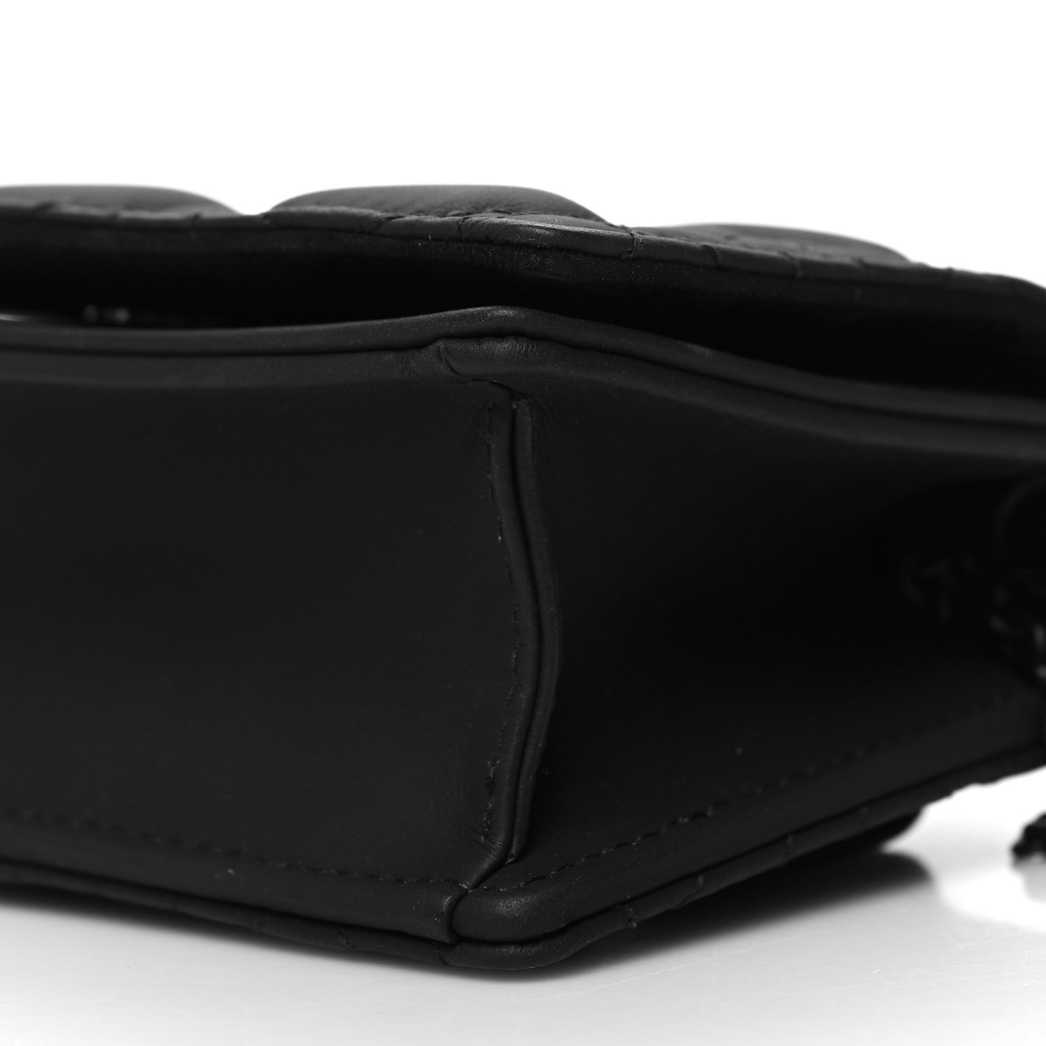 Christian Dior Ultra Matte Calfskin Cannage Nano Lady Dior Pouch Black 9 of 9