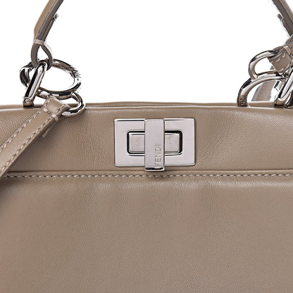Fendi Nappa Mini Peekaboo Iconic Satchel Tortora 9 of 11