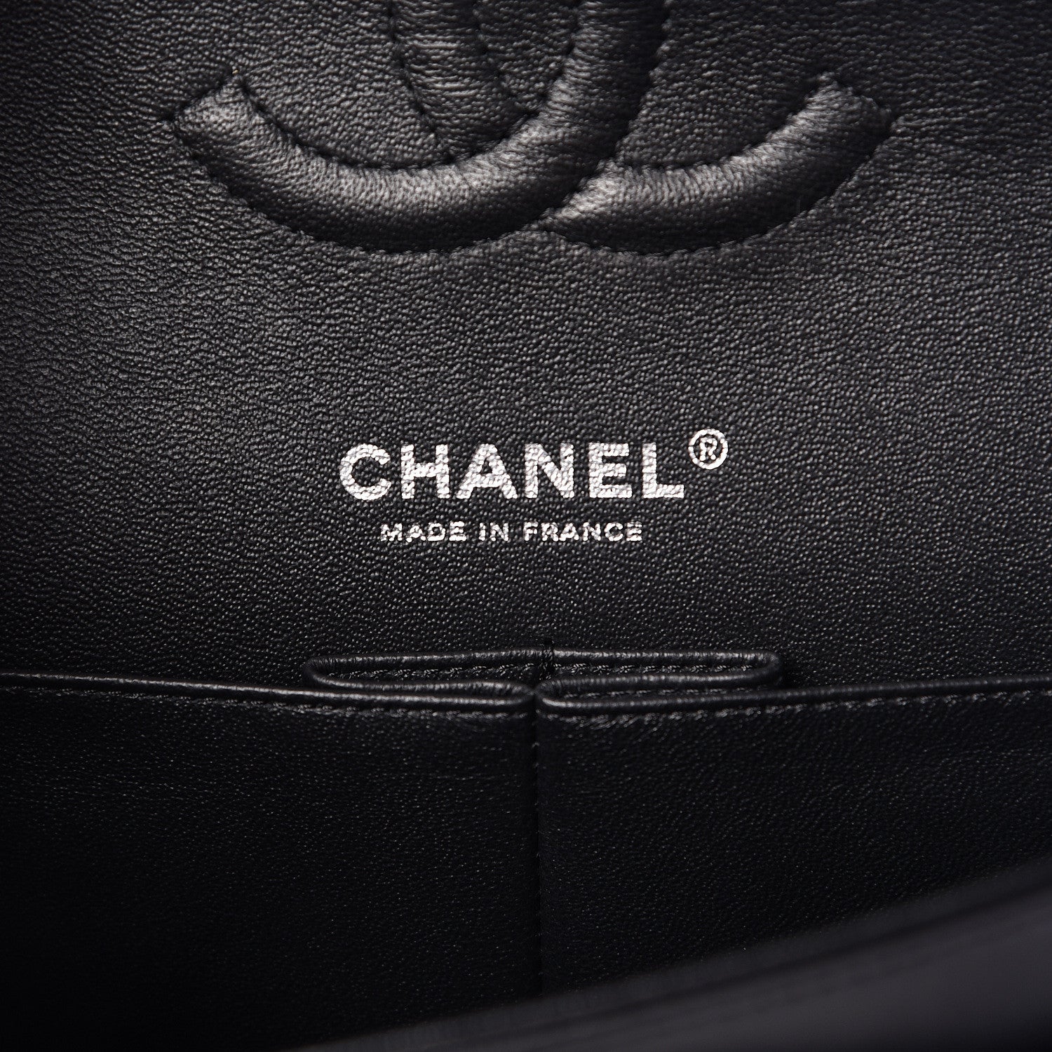 Chanel Lambskin Chevron Quilted Medium Double Flap So Black 6 of 13