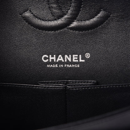 Chanel Lambskin Chevron Quilted Medium Double Flap So Black 6 of 13