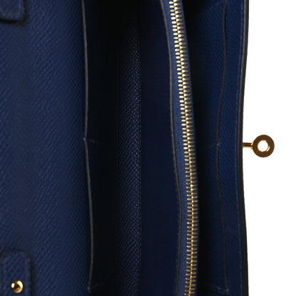 Hermes Epsom Kelly Wallet To Go Bleu Saphir 5 of 10
