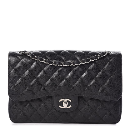 Chanel Caviar Quilted Jumbo Double Flap Black 1 of 9