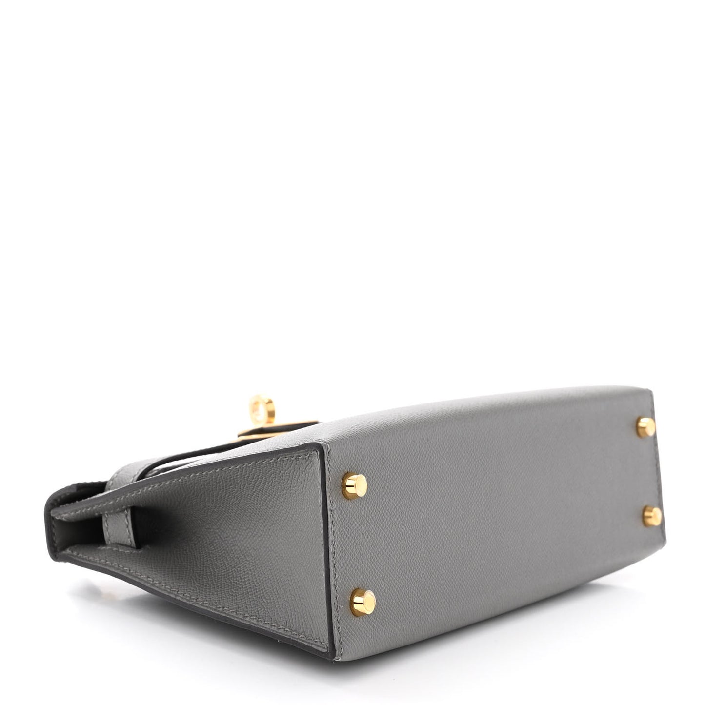 Madame Calfskin Mini Kelly Sellier 20 Gris Meyer