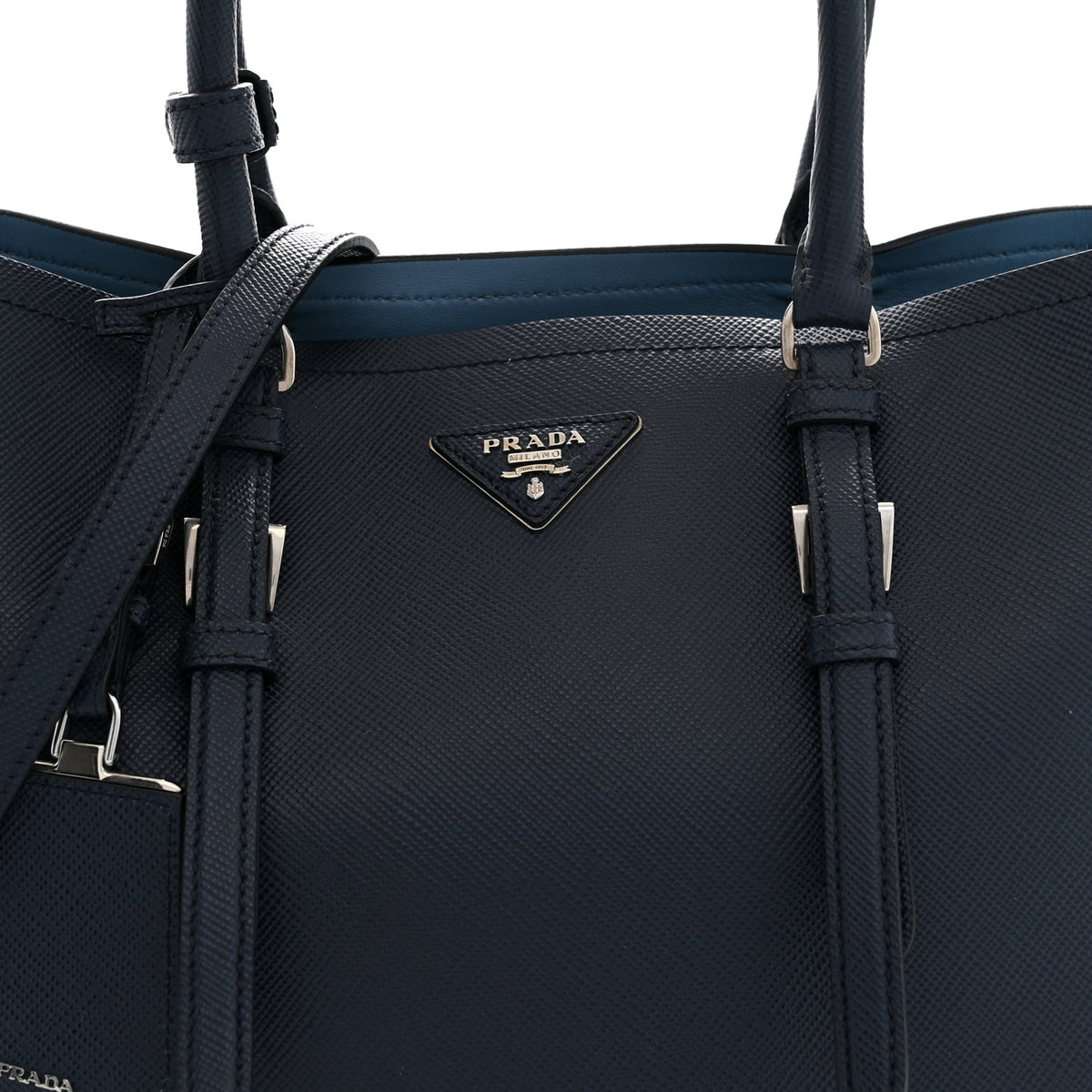 Saffiano Medium Double Handle Tote Baltico Astrale