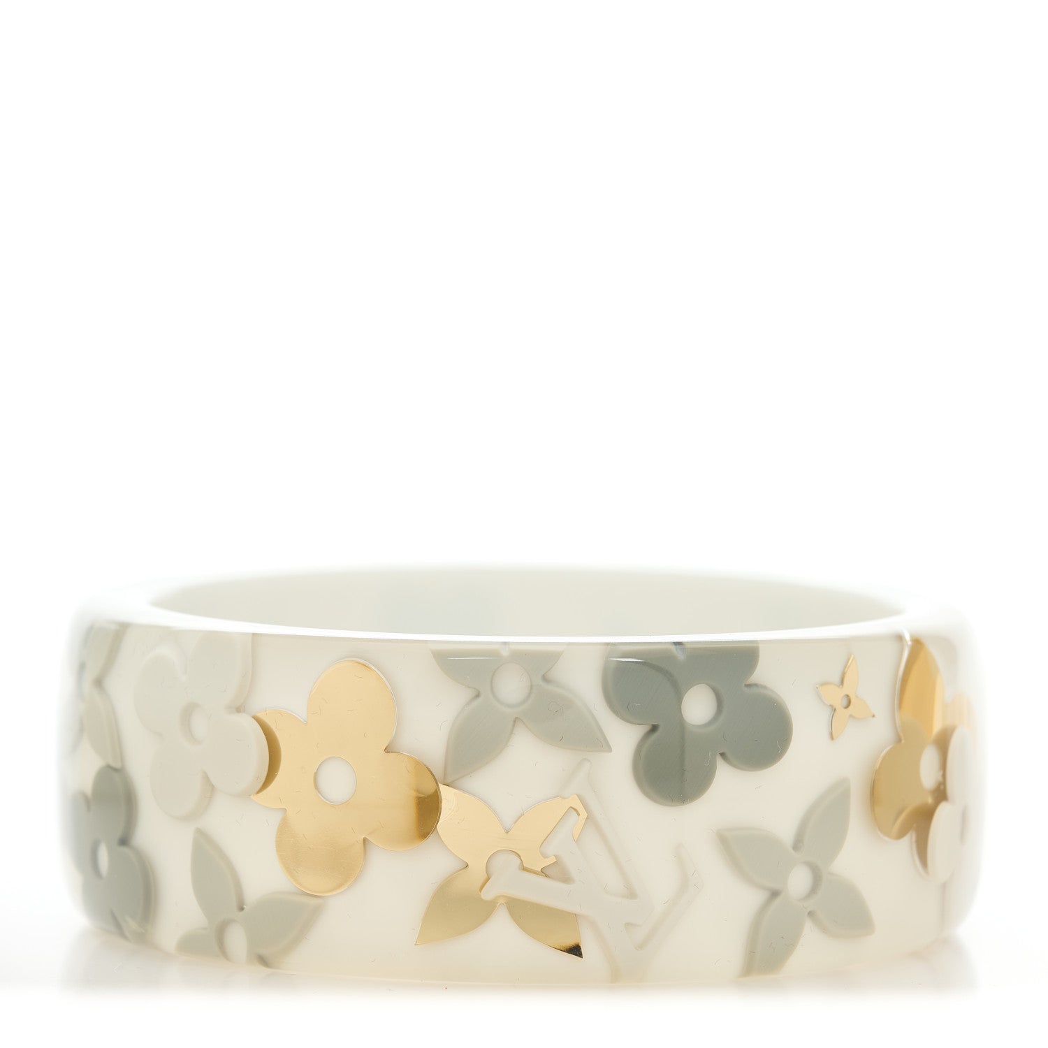 Louis Vuitton Resin Monogram Farandole Bracelet L Grey 3 of 4