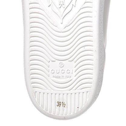Gucci Calfskin Interlocking G Perforated Womens Ace Sneakers 39.5 White Grey Sky 8 of 11