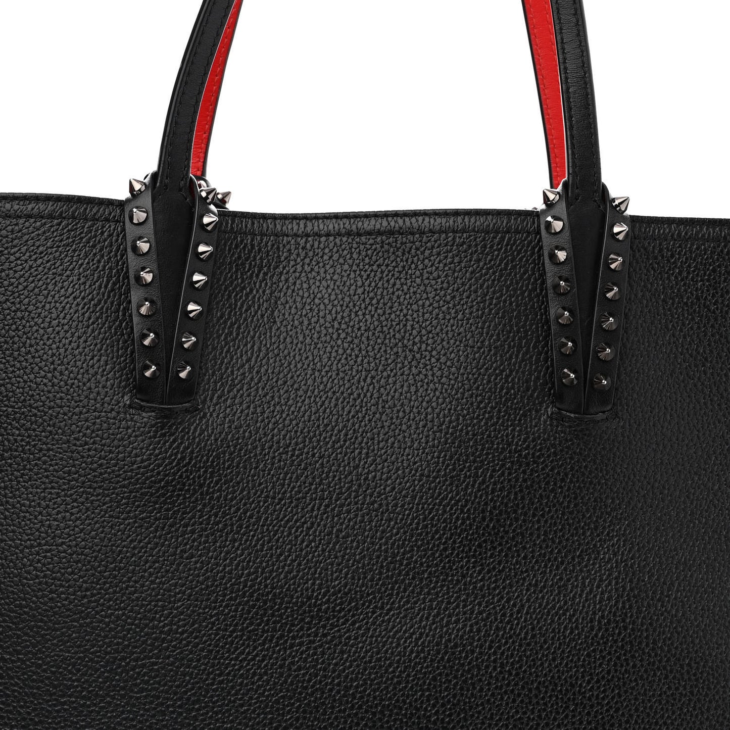 Calfskin Spikes East West Cabata Tote Black