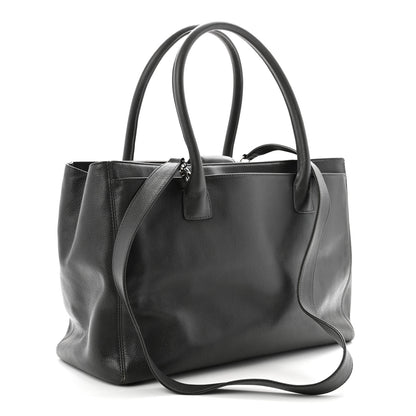 Chanel Calfskin Cerf Executive Shopper Tote Grey 3 of 15
