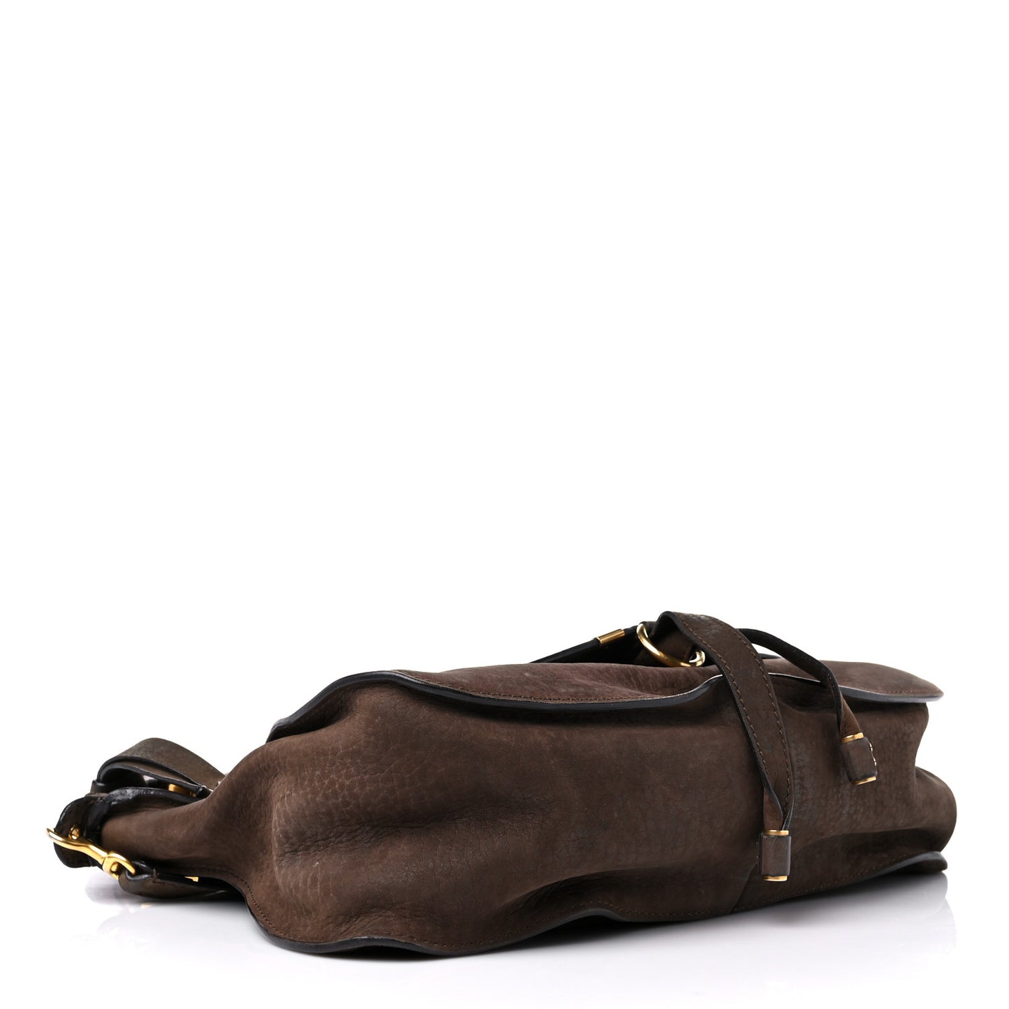 Nubuck Medium Marcie Satchel Dark Brown