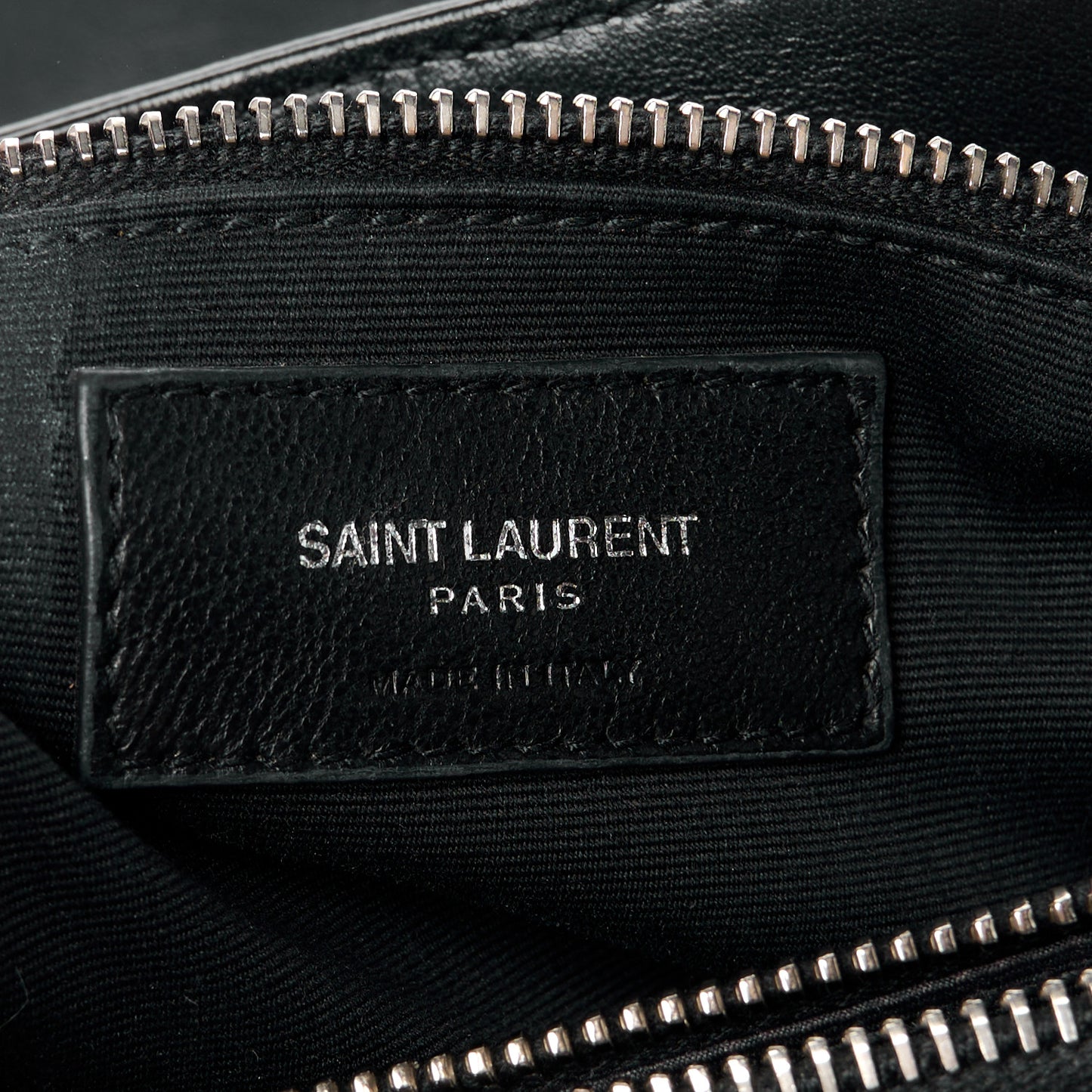 Calfskin Y Quilted Monogram Medium Loulou Satchel Black