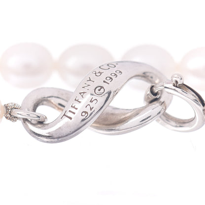 Tiffany Sterling Silver Pearl Figure 8 Bracelet 4 of 4