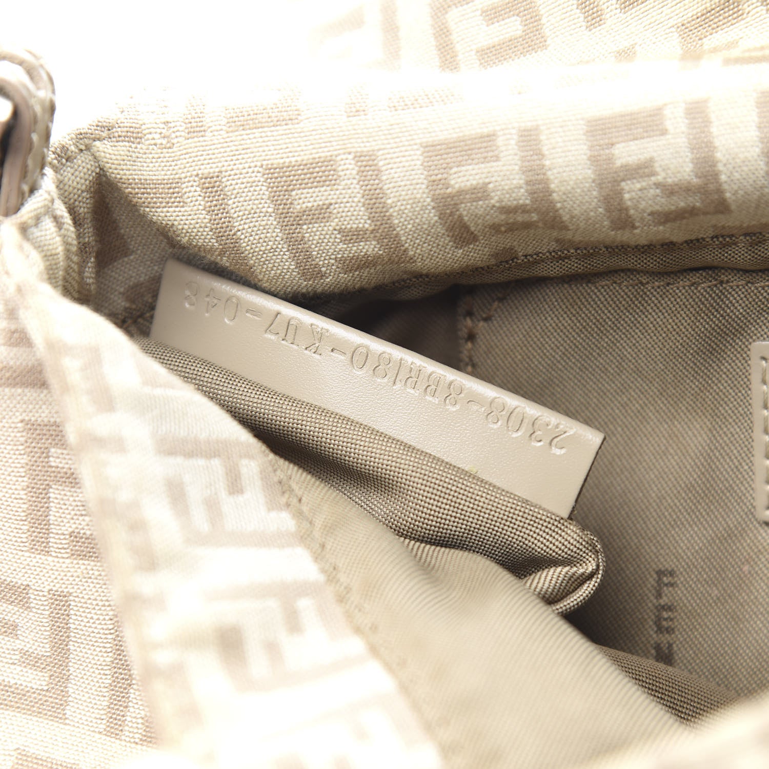 Fendi Zucchino Cuoio Mini Mama Baguette Beige Tortora Pietra 7 of 13