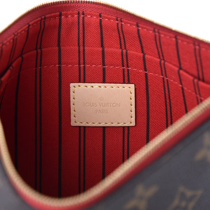 Louis Vuitton Monogram Neverfull MM GM Pochette Cherry 6 of 7